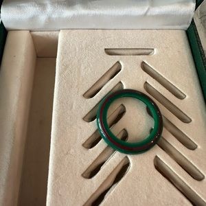 GUCCI Signature Green and Red Stripe Bezel